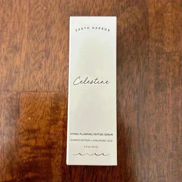 NEW Earth Harbor Celestine Hydra-Plumping Peptide Serum Hyaluronic Acid 1oz NIB - Picture 1 of 8